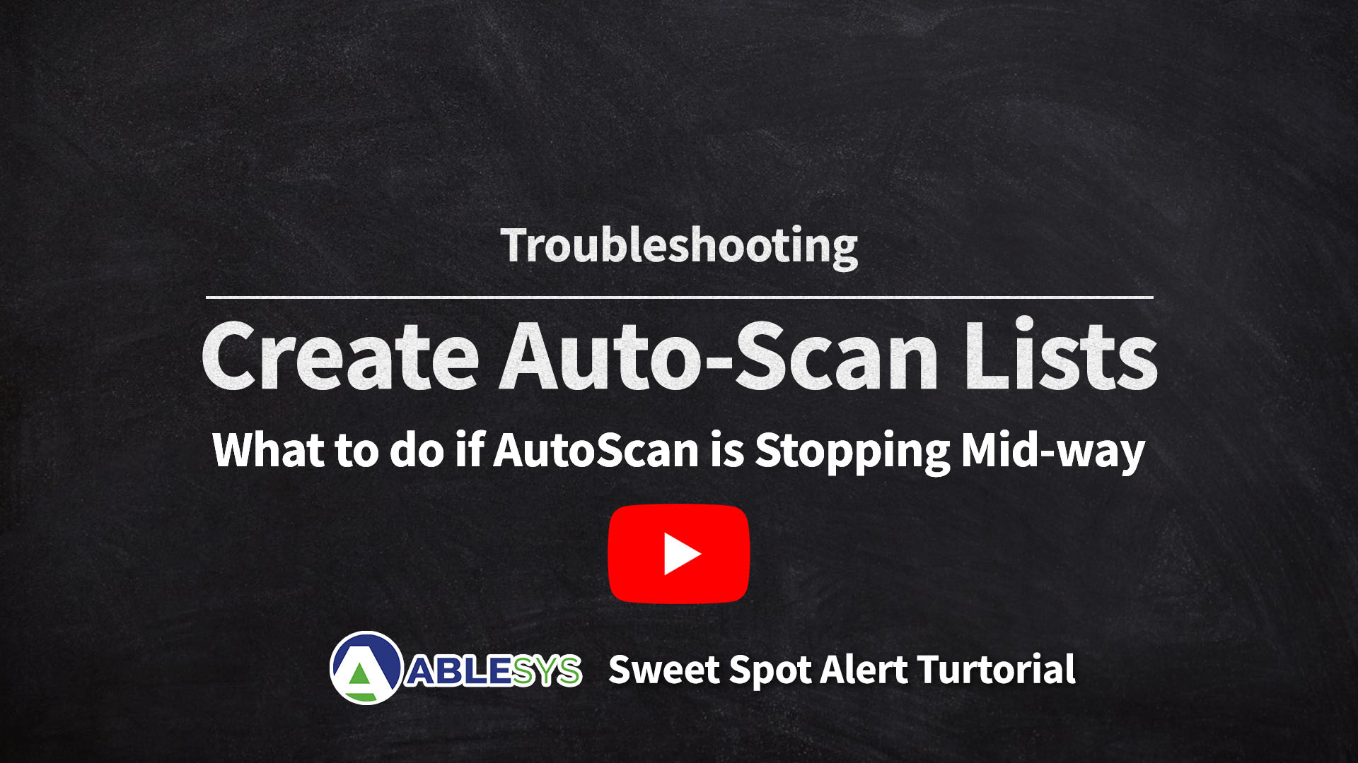 What to do if AutoScan is Stopping Mid-way