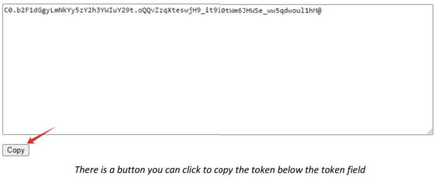 Copy session token