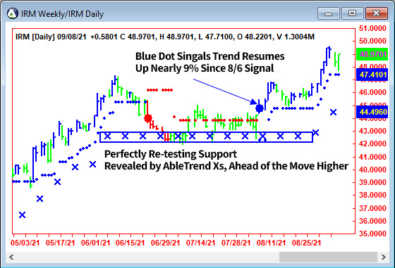 AbleTrend Trading Software IRM chart